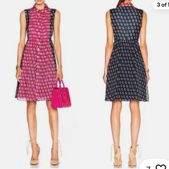 Diane von Furstenberg DVF Nieves Floral Silk Scarf Runway Shirt Dress - Picture 3 of 11